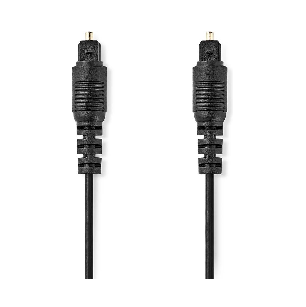 Nedis Optische Audio Kabel Toslink 1 meter Zwart
