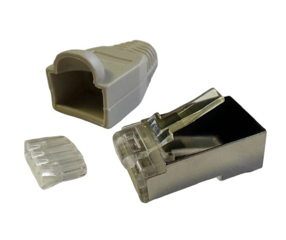 LogiLink Patch Plug RJ45 Cat6 Shielded - 10 Pieces - UTP Plug - Single Plug