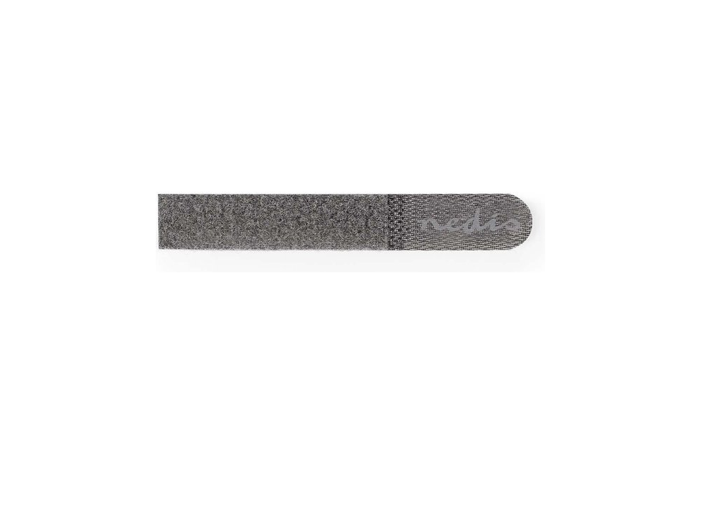 Nedis Velcro Cable Ties 15cm Grey 10 Pieces