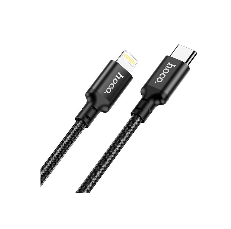 Hoco USB C to Lightning fast charging cable 20W Black 2 meters