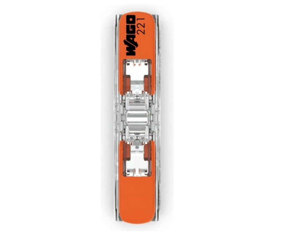 Wago verbindingsklem 1-VOUDIG 0,2-4 MM² - Doorvoerconnector per 10 stuks