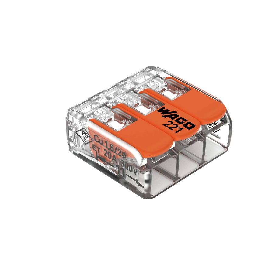 WAGO 3V connection terminal up to 4mm² - 10 pieces - Welding cap