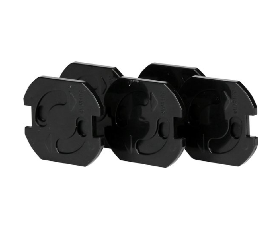 Benson Stopcontactbeveiligers 5 stuks zwart
