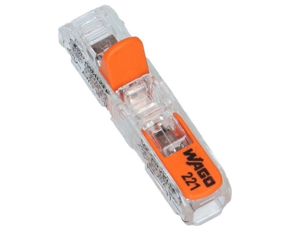 Wago verbindingsklem 1-VOUDIG 0,2-4 MM² - Doorvoerconnector per 10 stuks
