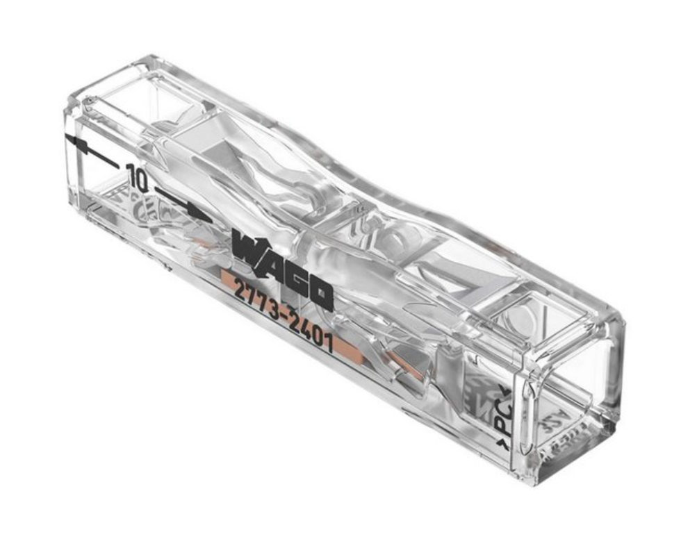 WAGO Lasklem steek doorvoerconnector tot max. 4mm² 10 Stuks