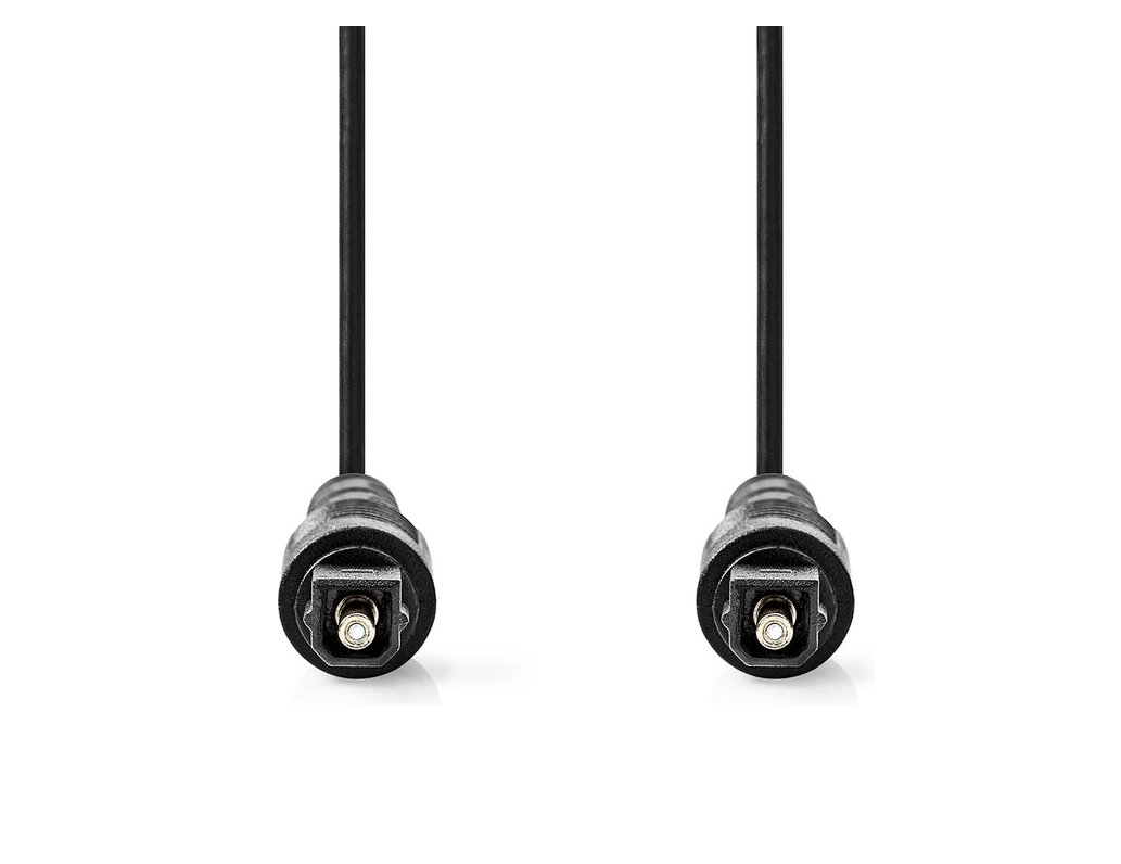 Nedis Optische Audio Kabel Toslink 1 meter Zwart