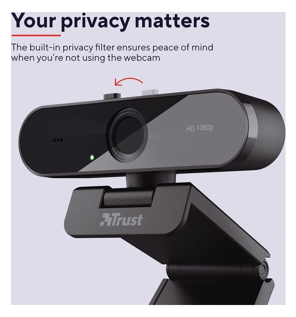 Trust Webcam Full HD Zwart TW-200