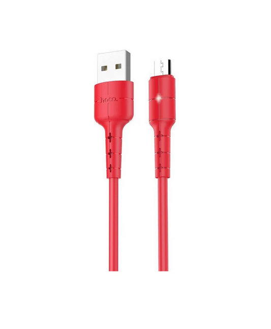 Hoco Micro USB oplaadkabel 1.2 meter rood