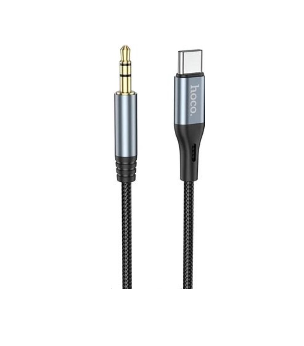 Hoco USB-C naar 3.5mm jack Kabel 1 meter zwart