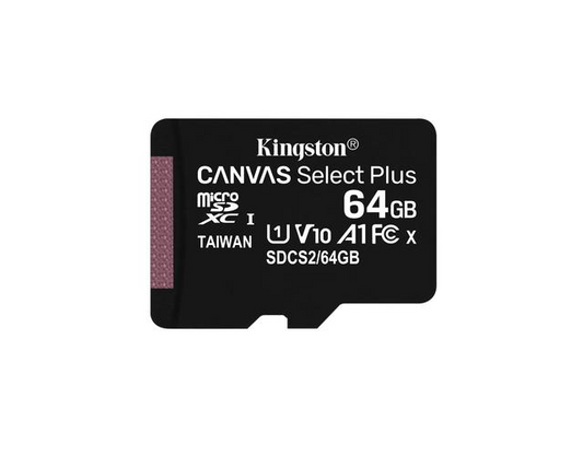 Kingston  64GB MicroSD-Kaart zwart