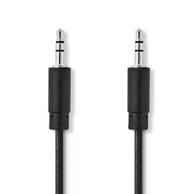 Nedis Stereo Audiokabel 3,5mm naar 3,5mm jack 2m zwart